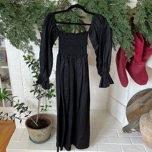 Petal & Pup Black Off The Shoulder Maxi Dress